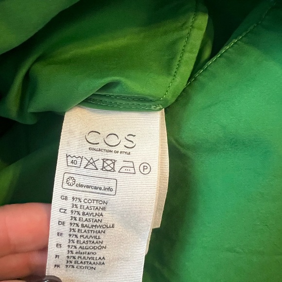 COS Top in Green EUC size 10 - Picture 4 of 5